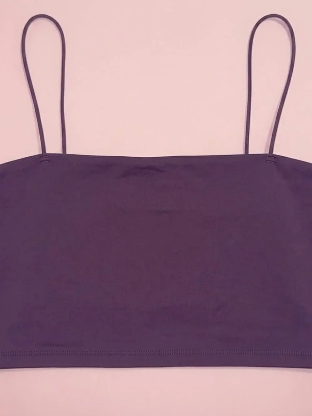 NWT Garage Purple Spaghetti Strap Crop Top